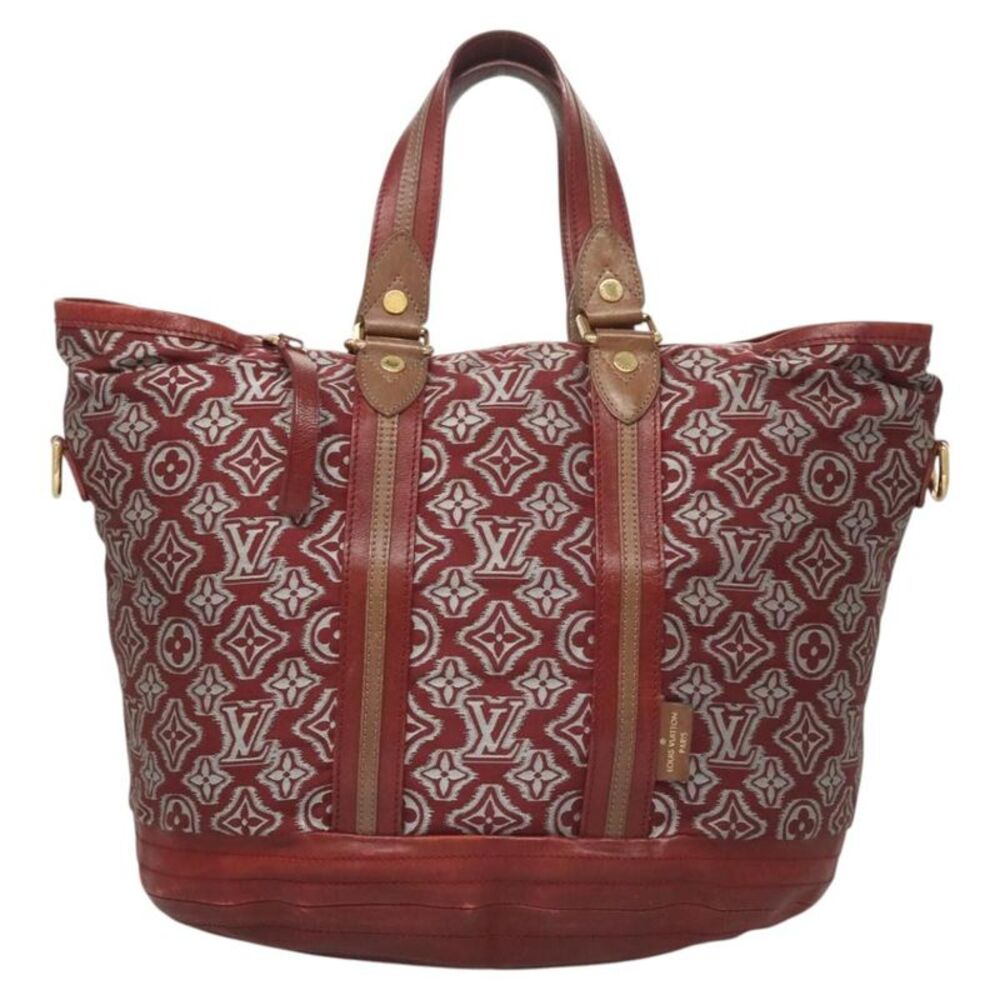 Louis Vuitton Aviator Limited Edition Monogram Jacquard Burgundy Canvas Handbag
